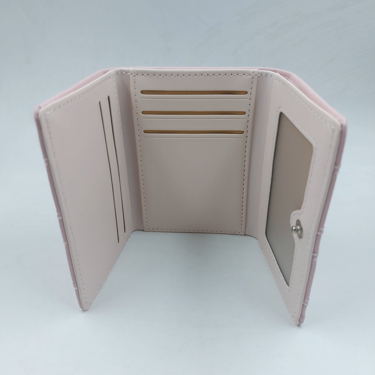 Textured Three Fold Wallet for Women