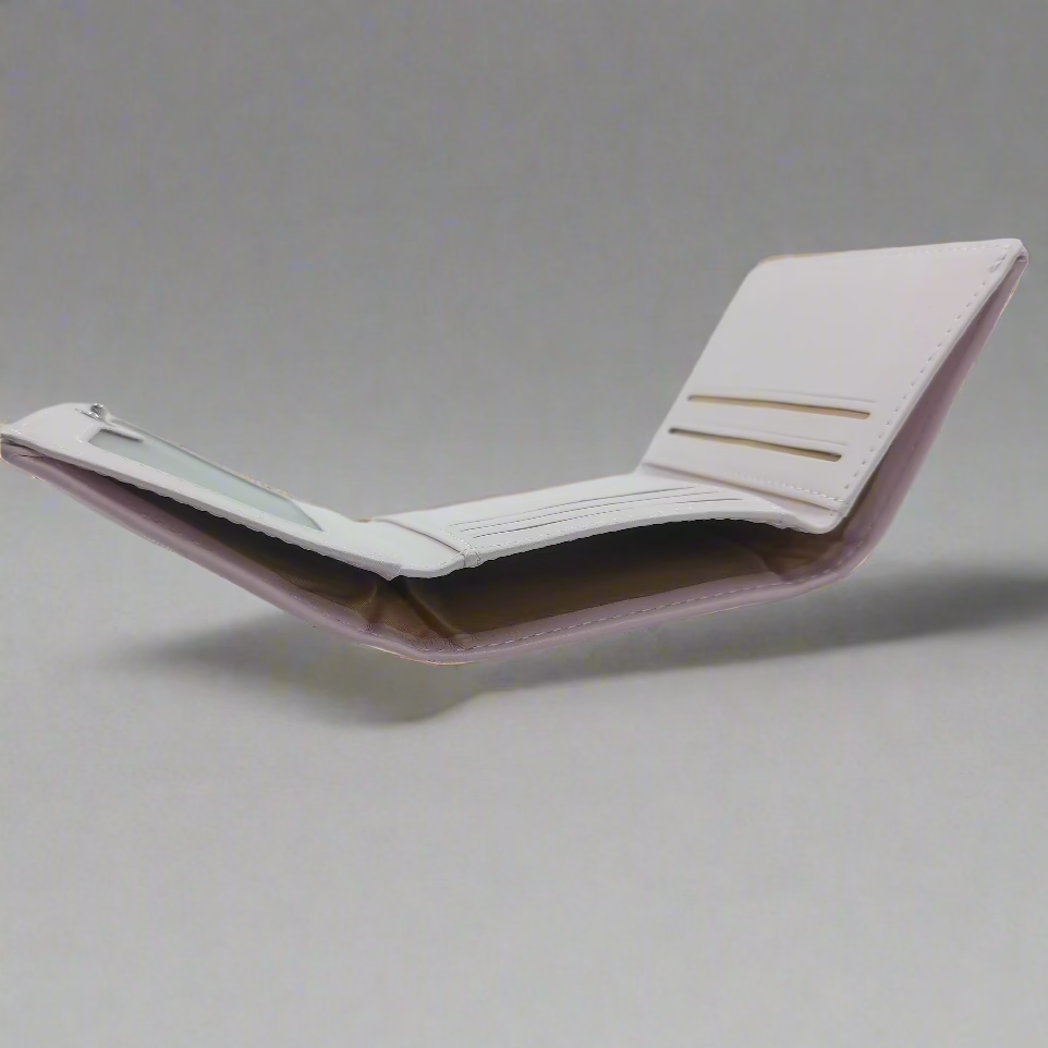 Textured Three Fold Wallet for Women