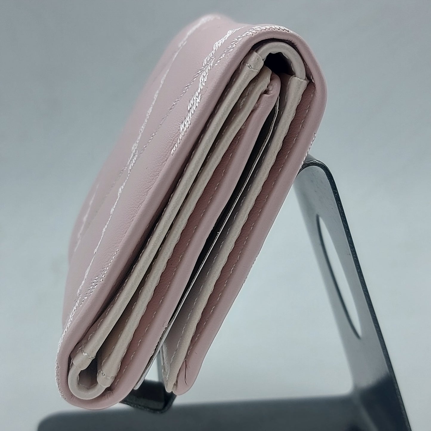 Textured Three Fold Wallet for Women